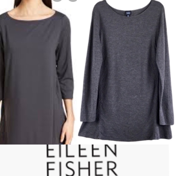 Eileen Fisher Sweaters - EILEEN FISHER Wool Boucle Sweater Dress Tunic